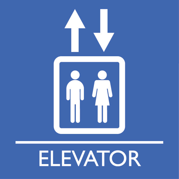Elevator Sign - 8" x 8"