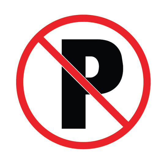 No Parking Sign - 8" x 8"