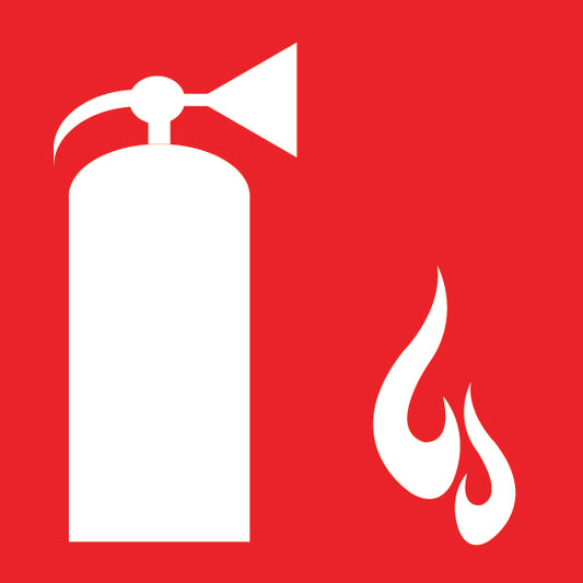 Fire Extinguisher Sign - 8" x 8"