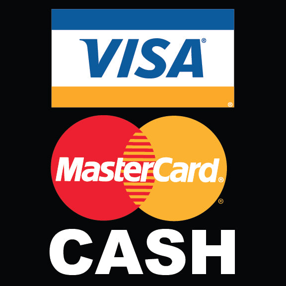 Visa / Mastercard / Cash Sign - 8" x 8"