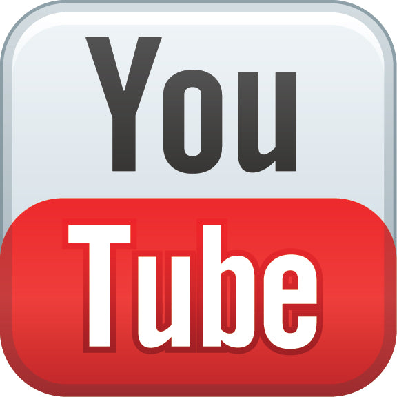 Youtube Logo Sign - 8" x 8"
